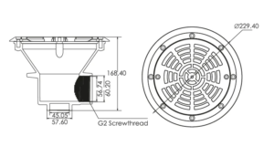 Ralo fundo Superpool Liner- Desenho